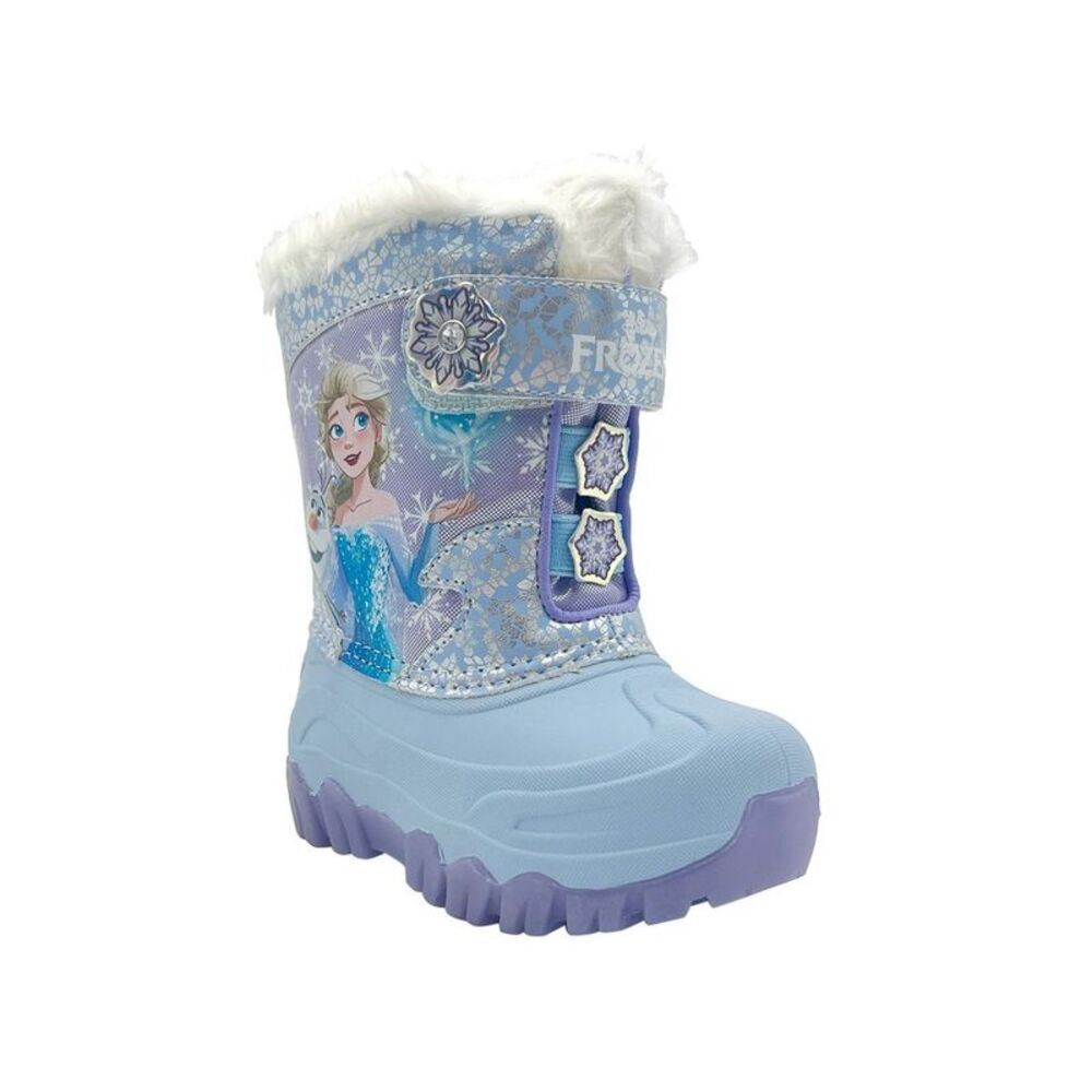 Frozen - Disney Frozen Toddler Lighted Winter Snowboots - B Blue - Picture 1 of 4